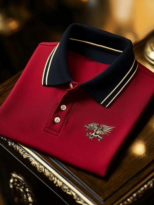 Ανδρικά Vintage διακοπές επιχειρήσεων Καθαρή πόλο πουκάμιση