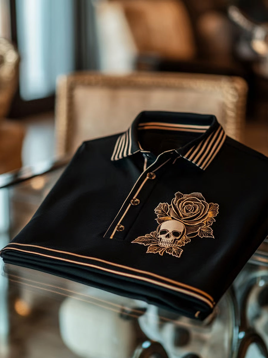 Ανδρικά Vintage διακοπές επιχειρήσεων Καθαρή πόλο πουκάμιση