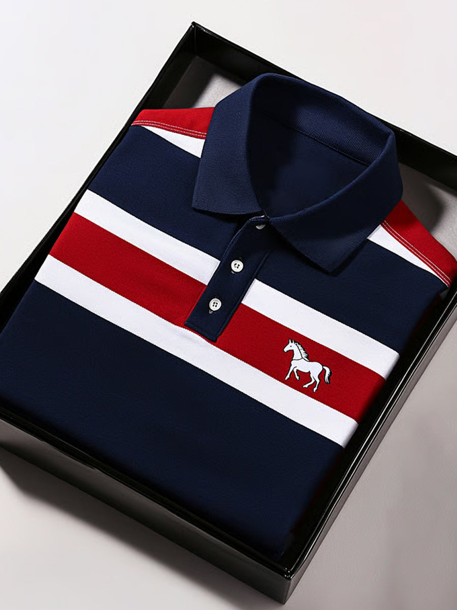 Ανδρικά Vintage διακοπές επιχειρήσεων Καθαρή πόλο πουκάμιση