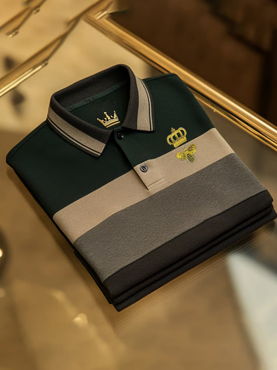 Ανδρικά Vintage διακοπές επιχειρήσεων Καθαρή πόλο πουκάμιση