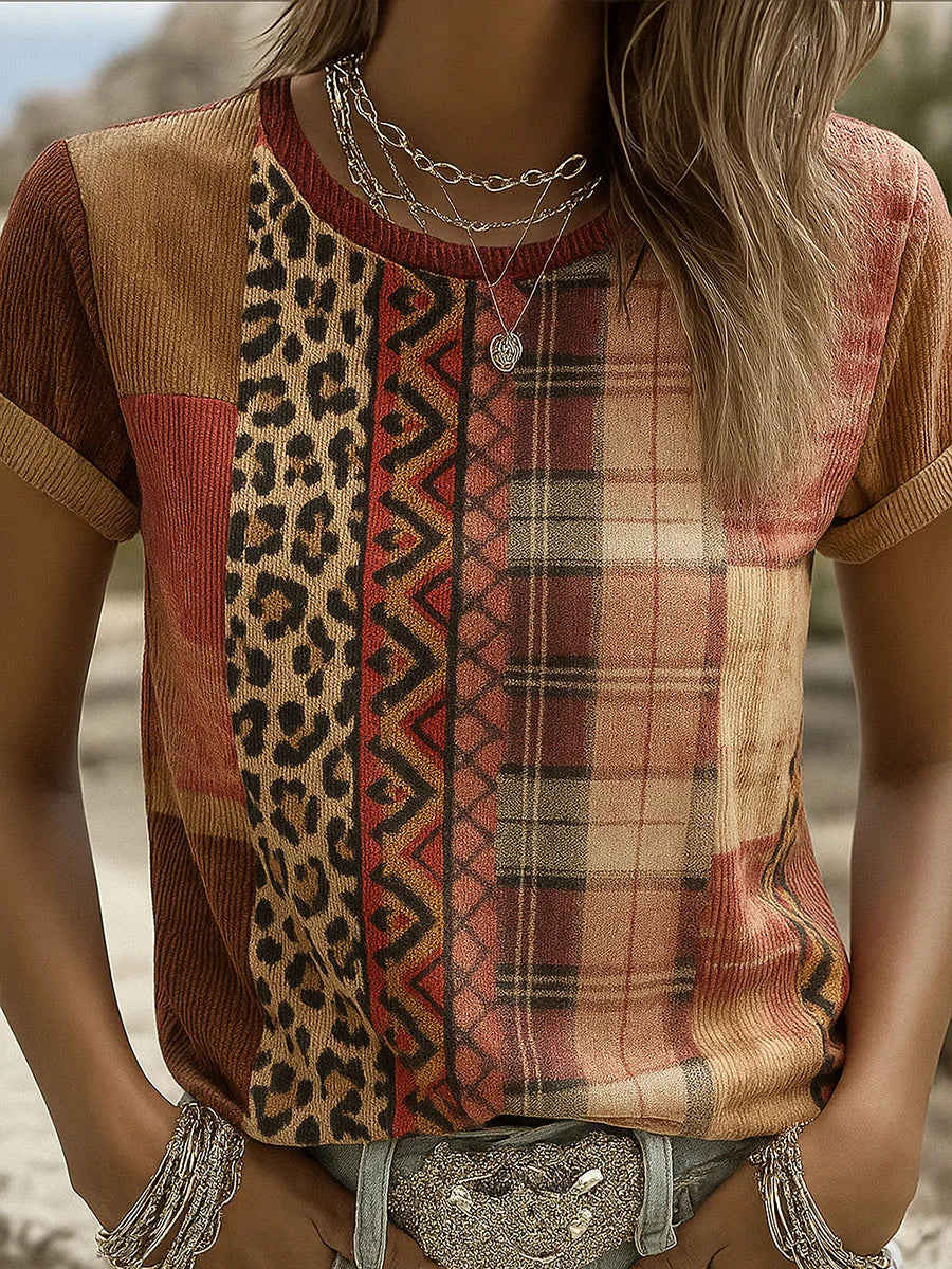 Γυναικείο καρκίνο του μαστού ζώο εκτύπωση βαμβάκι T-Shirt