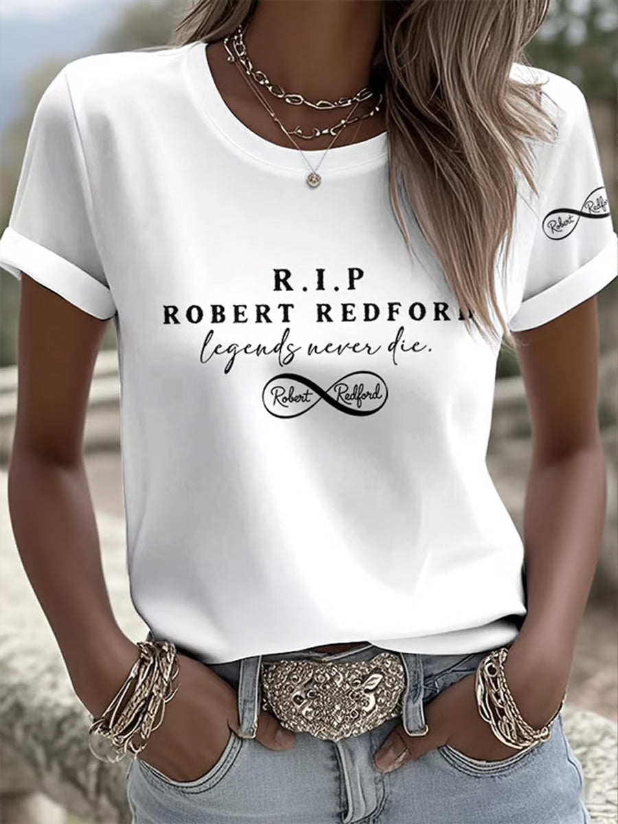 Γυναικείο αναμνηστικό μπλουζάκι "Οι θρύλοι Ποτέ πεθαίνουν"