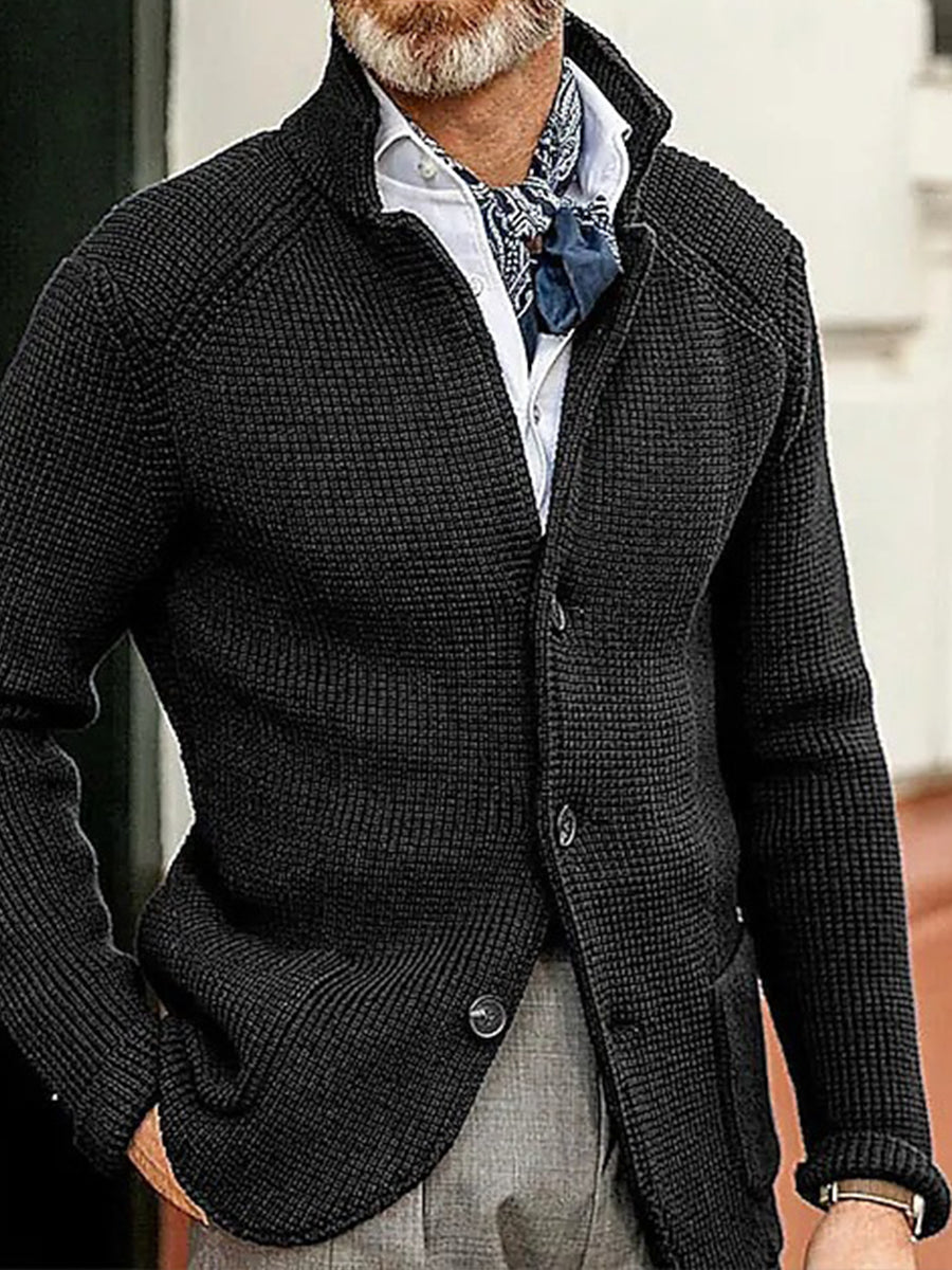 Ανδρικά ρετρο επιχειρηματικό στυλ Cardigan Jacket