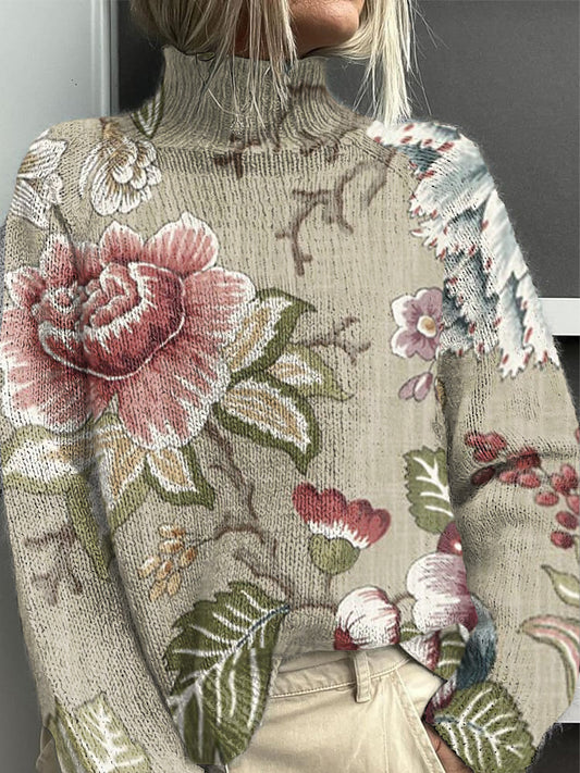 Γυναικείο λουλούδι υπερμεγέθη ζελιγόνο Jumper ζιβάγκο
