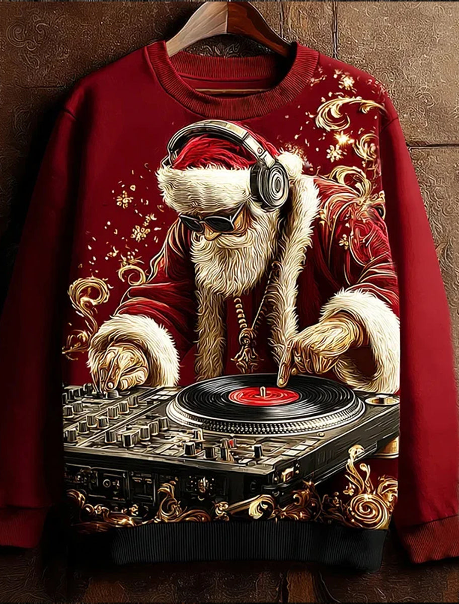 Διασκέδαση Χριστουγεννιάτικη τέχνη Εκτύπωση άνεση πλέξιμο στην κορυφή