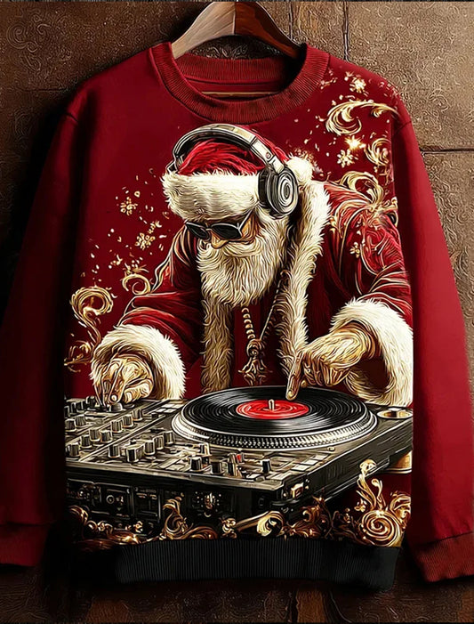 Διασκέδαση Χριστουγεννιάτικη τέχνη Εκτύπωση άνεση πλέξιμο στην κορυφή