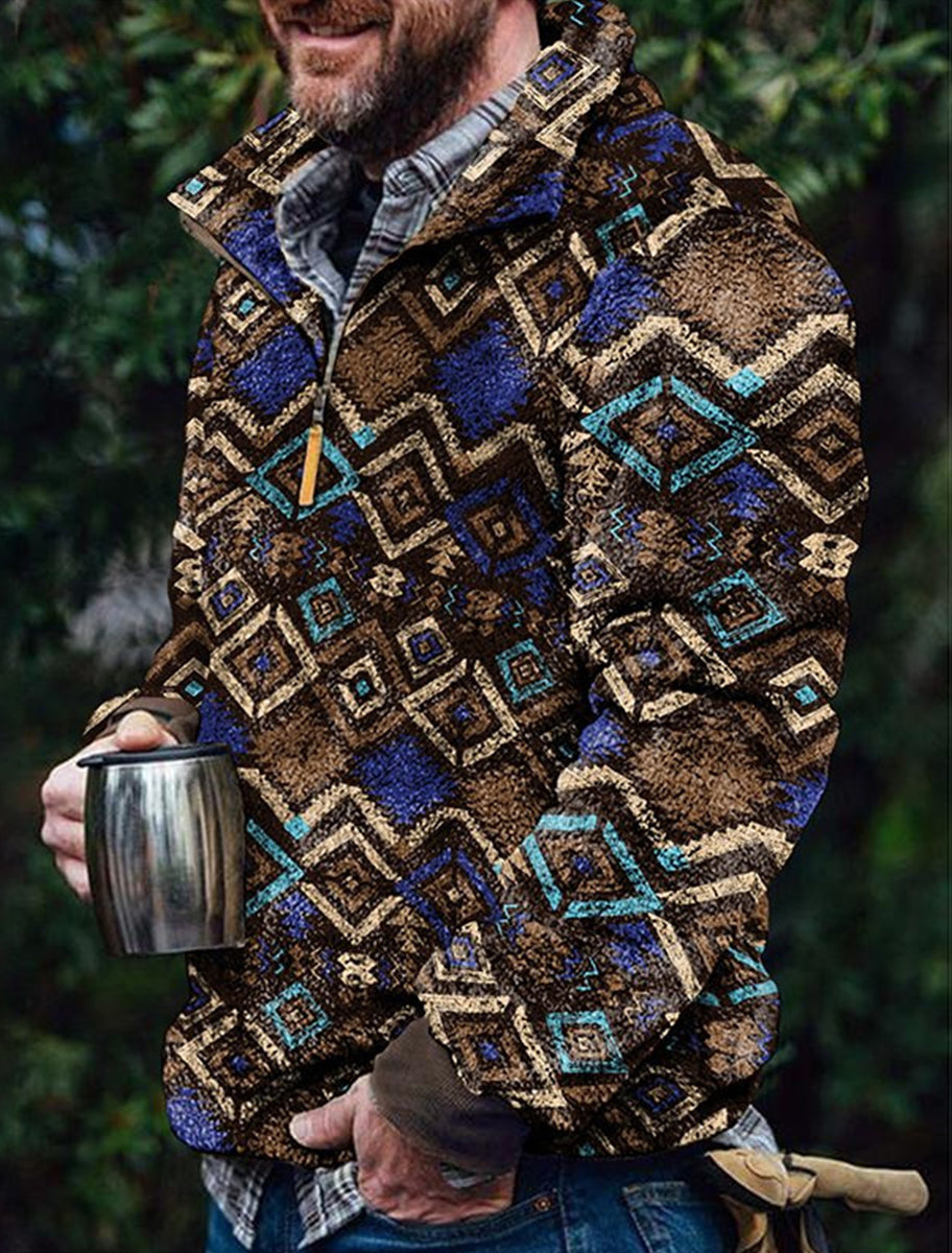 Ανδρική τέχνη εκτύπωση περιστασιακό κορυφαίο