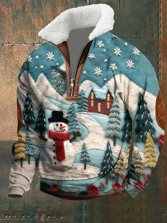 Ανδρικά Vintage Χριστουγεννιάτικη τέχνη περιστασιακή μούστου