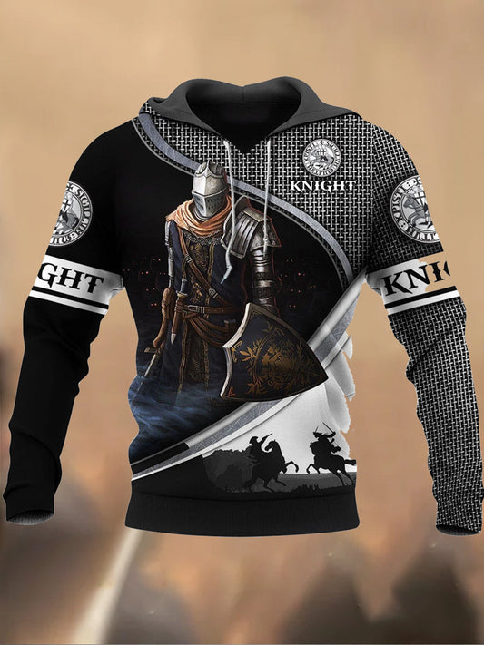 Ανδρικά Retro Τυπωμένα Καθαρό Φούτερ μπλούζα