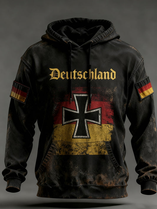 Ανδρικά Vintage γερμανική σημαία τέχνη εκτύπωση