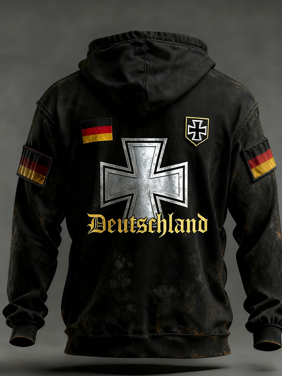 Ανδρικά Vintage γερμανική σημαία τέχνη εκτύπωση