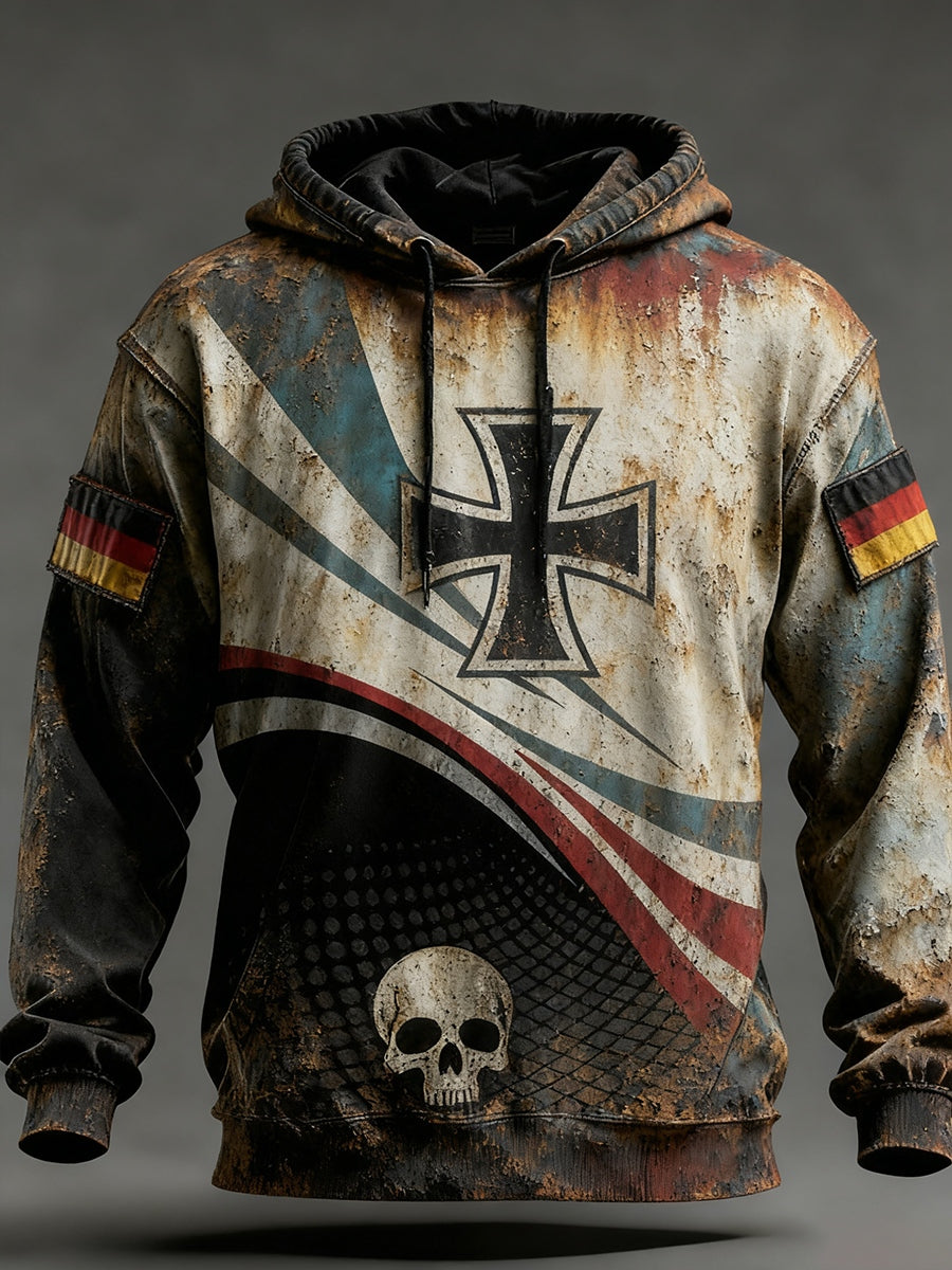 Ανδρικά Vintage γερμανική σημαία τέχνη εκτύπωση