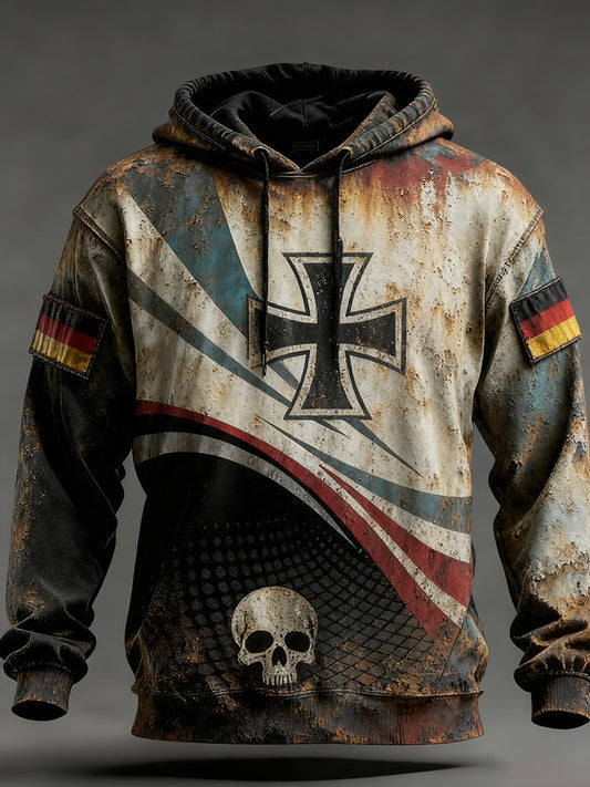 Ανδρικά Vintage γερμανική σημαία τέχνη εκτύπωση