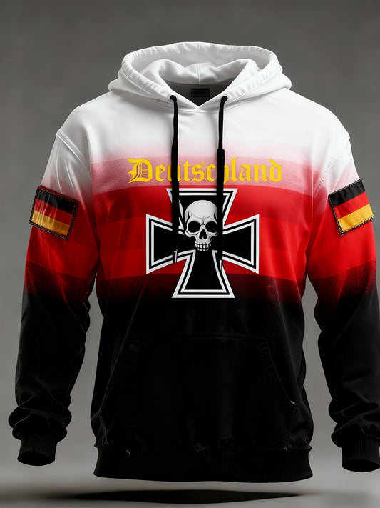 Ανδρικά Vintage γερμανική σημαία τέχνη εκτύπωση