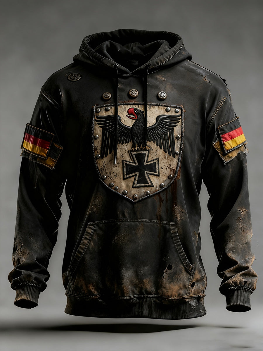 Ανδρικά Vintage γερμανική σημαία τέχνη εκτύπωση