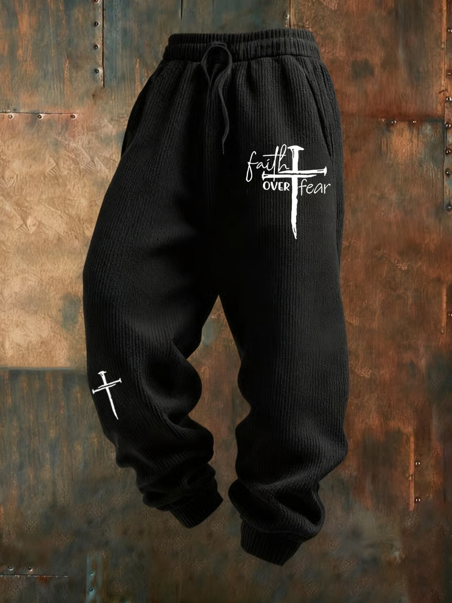 Ανδρική Retro Πίστη Εκτύπωση Χαλαρά περιστασιακά παντελόνια