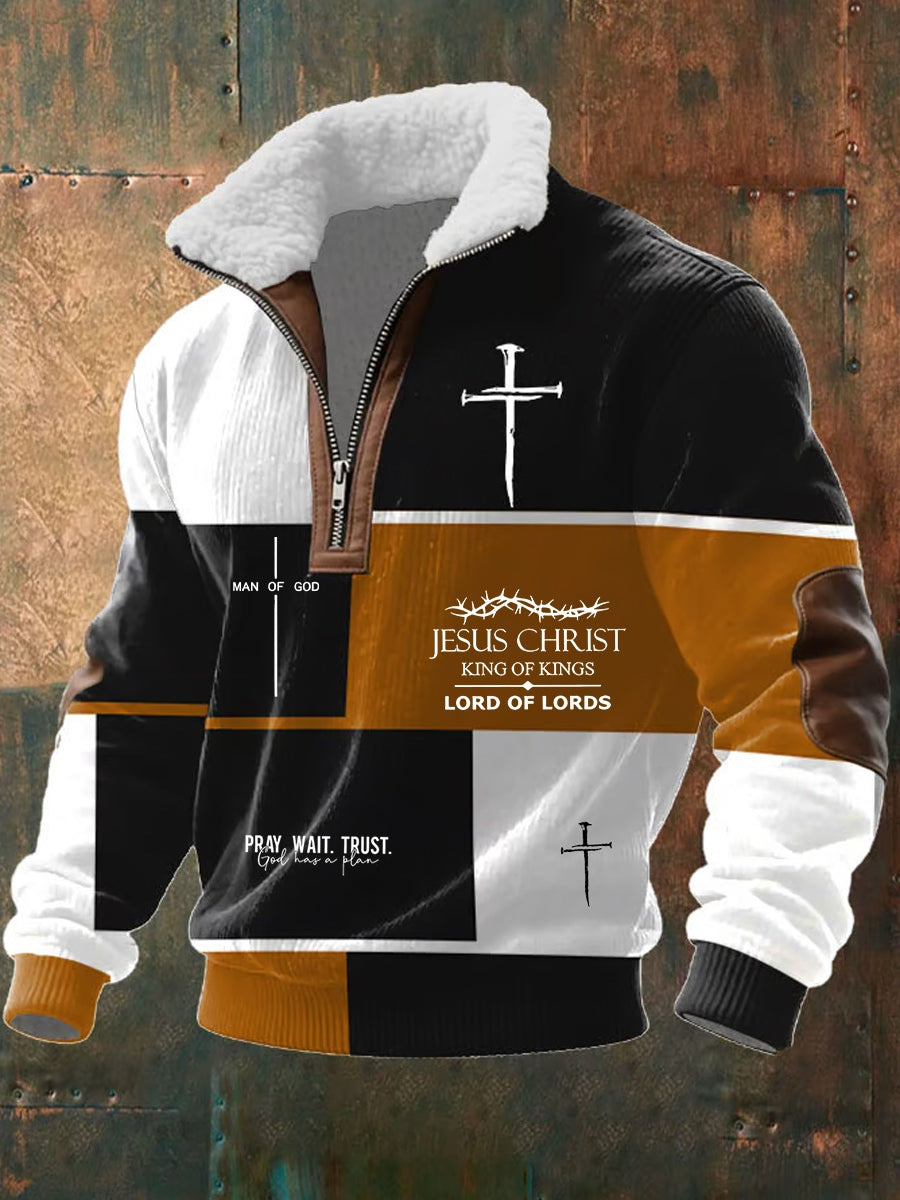 Ανδρική τέχνη Πίστη Casual γούνινο κολάρο