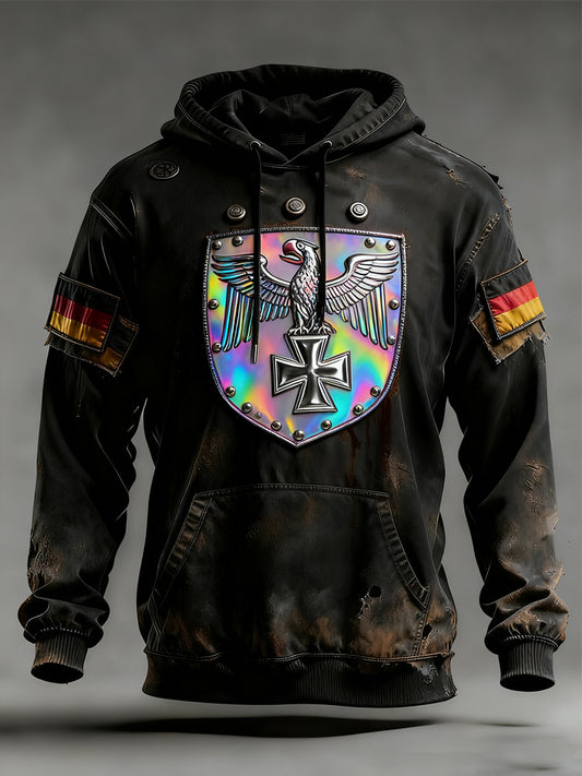 Ανδρικά Vintage γερμανική σημαία τέχνη εκτύπωση