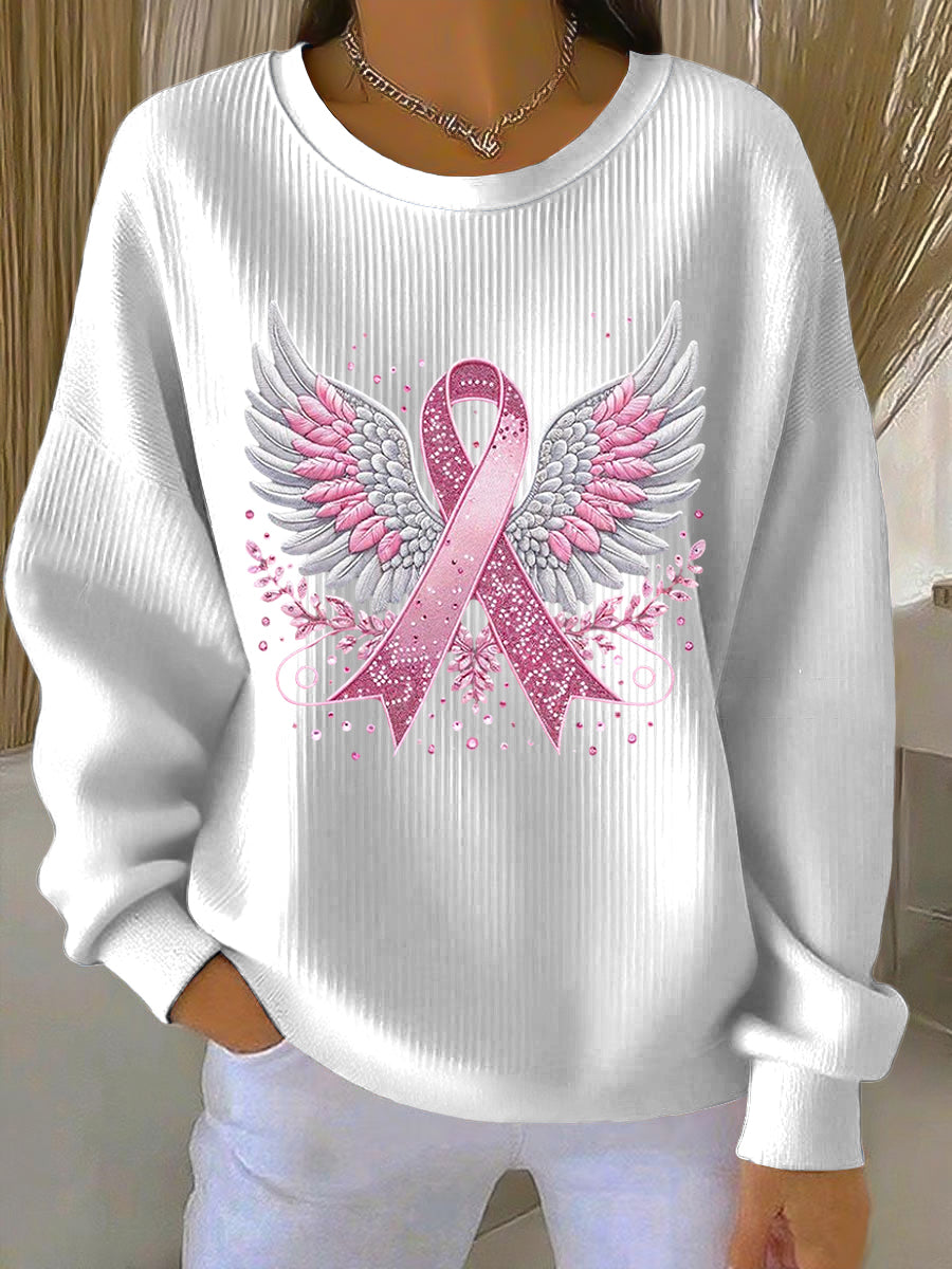 Γυναικείο ροζ φτερά κορδέλα περιστασιακό πλούλοβο