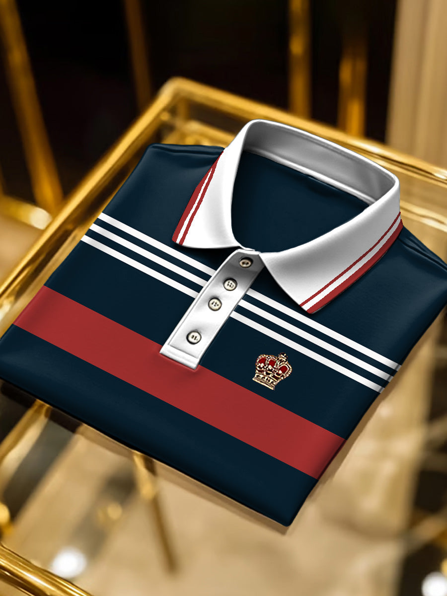 Ανδρικά Vintage Κλασικό ριγέ πουκάμισο Πόλο