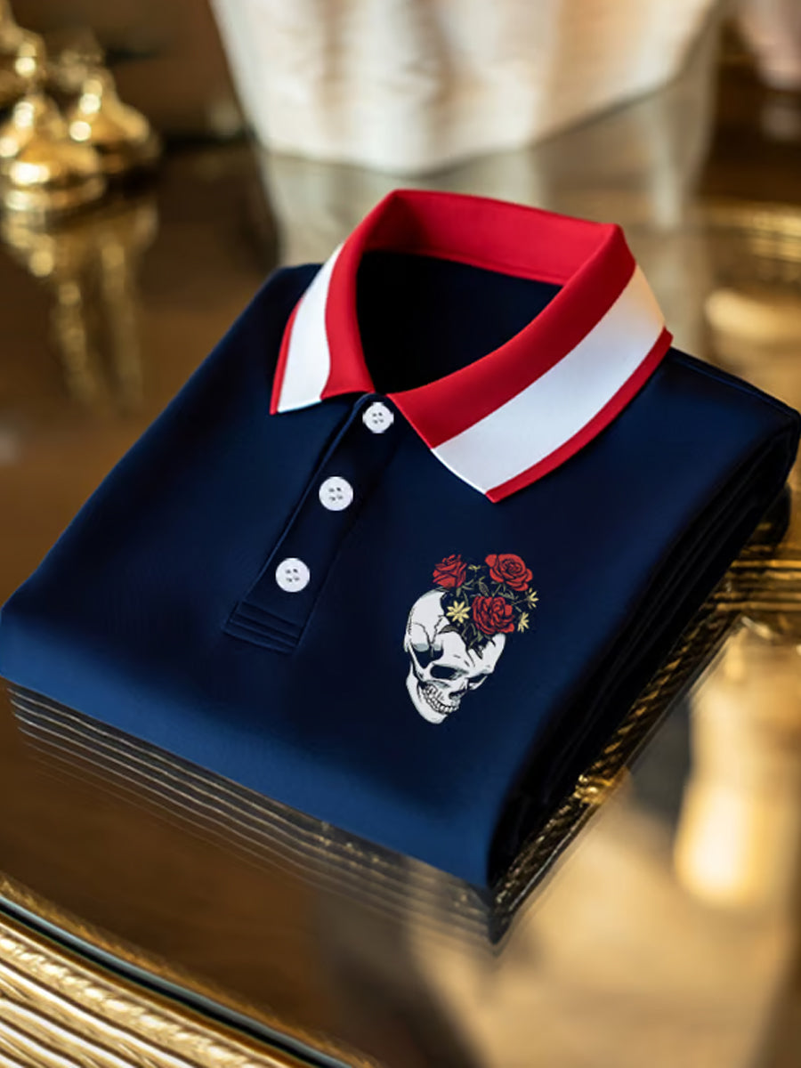 Ανδρικά Vintage διακοπές επιχειρήσεων Καθαρή πόλο πουκάμιση