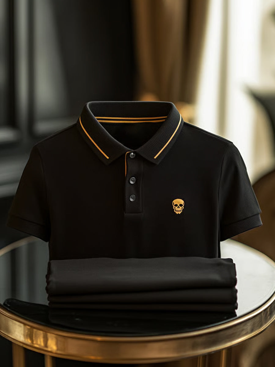 Ανδρικά Vintage διακοπές επιχειρήσεων Καθαρή πόλο πουκάμιση