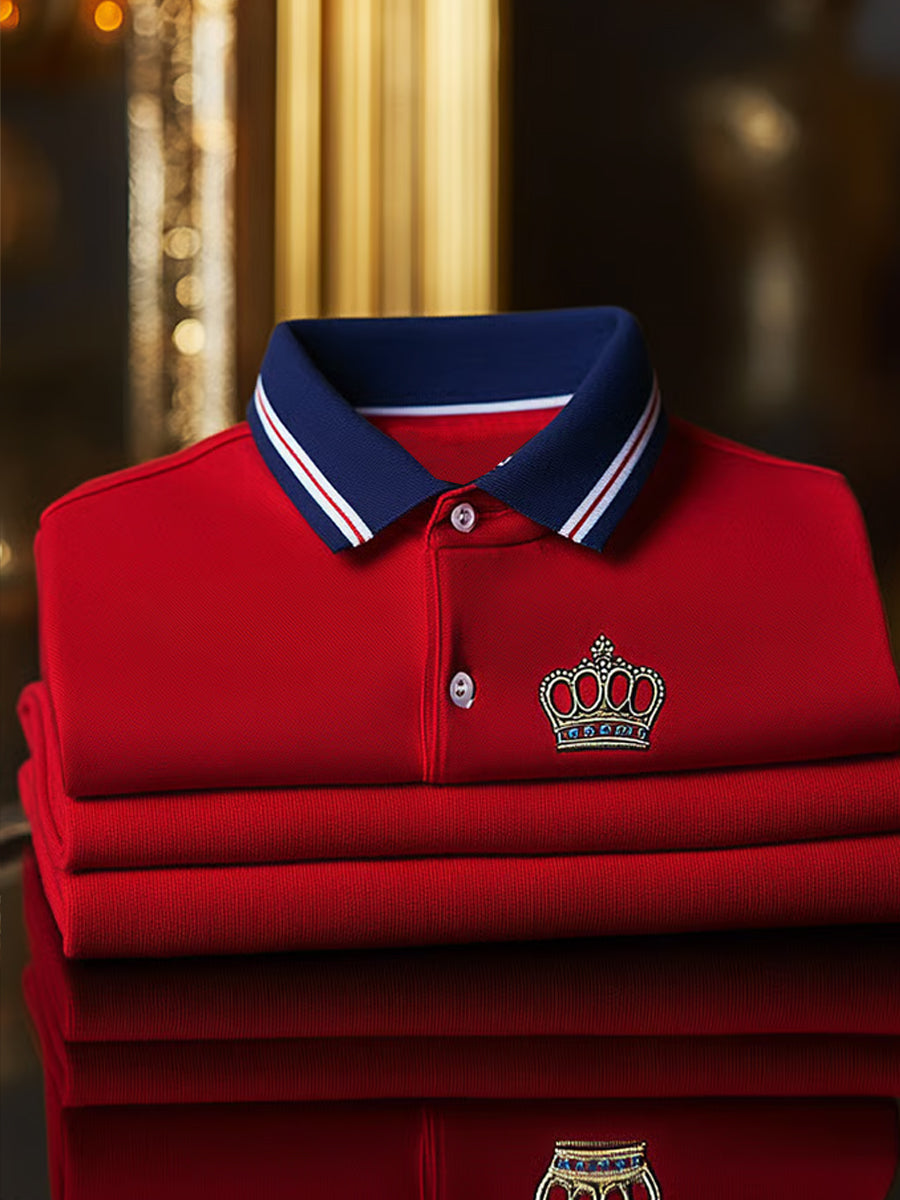 Ανδρικά Vintage διακοπές επιχειρήσεων Καθαρή πόλο πουκάμιση