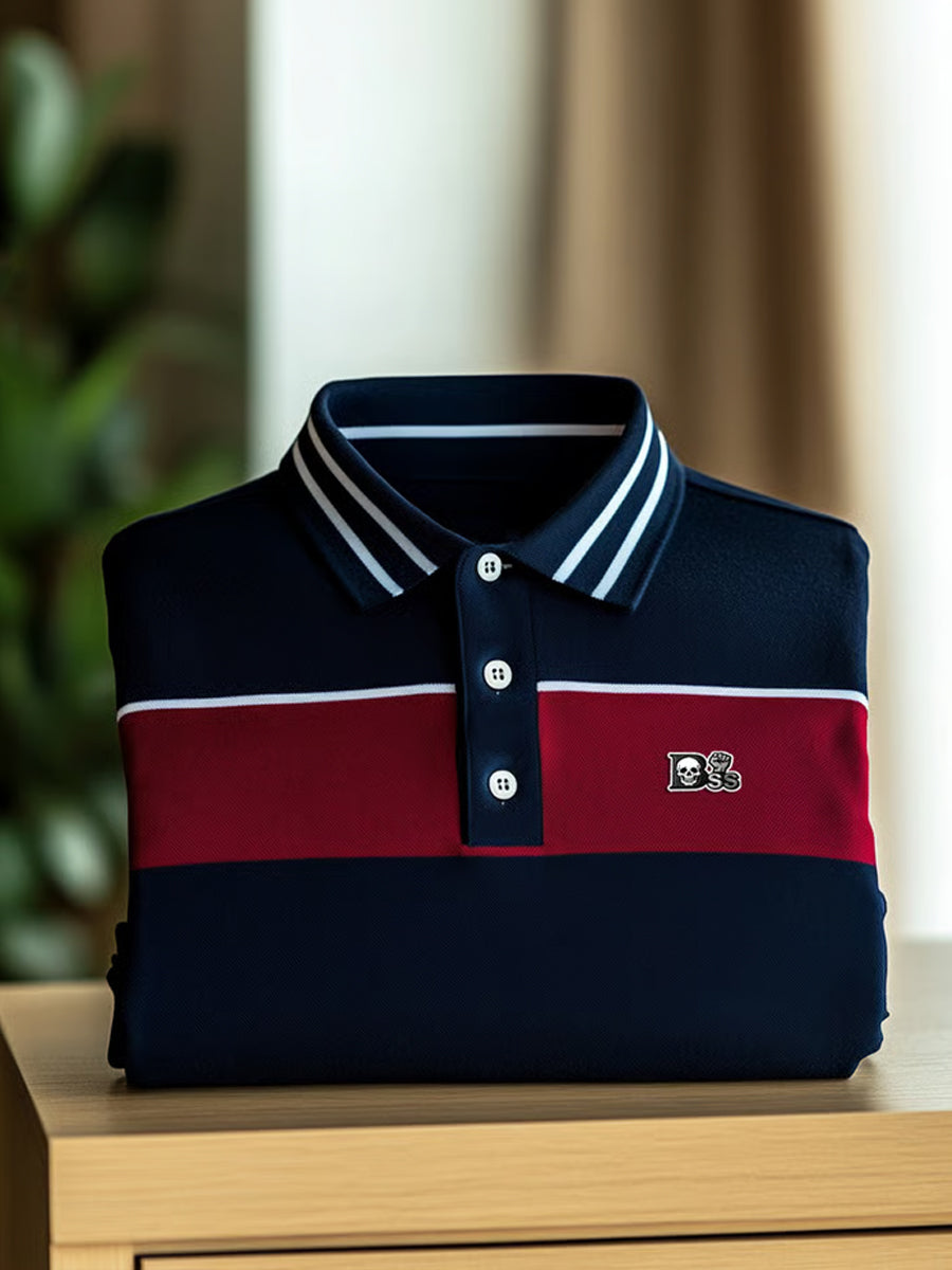 Ανδρικά Vintage διακοπές επιχειρήσεων Καθαρή πόλο πουκάμιση