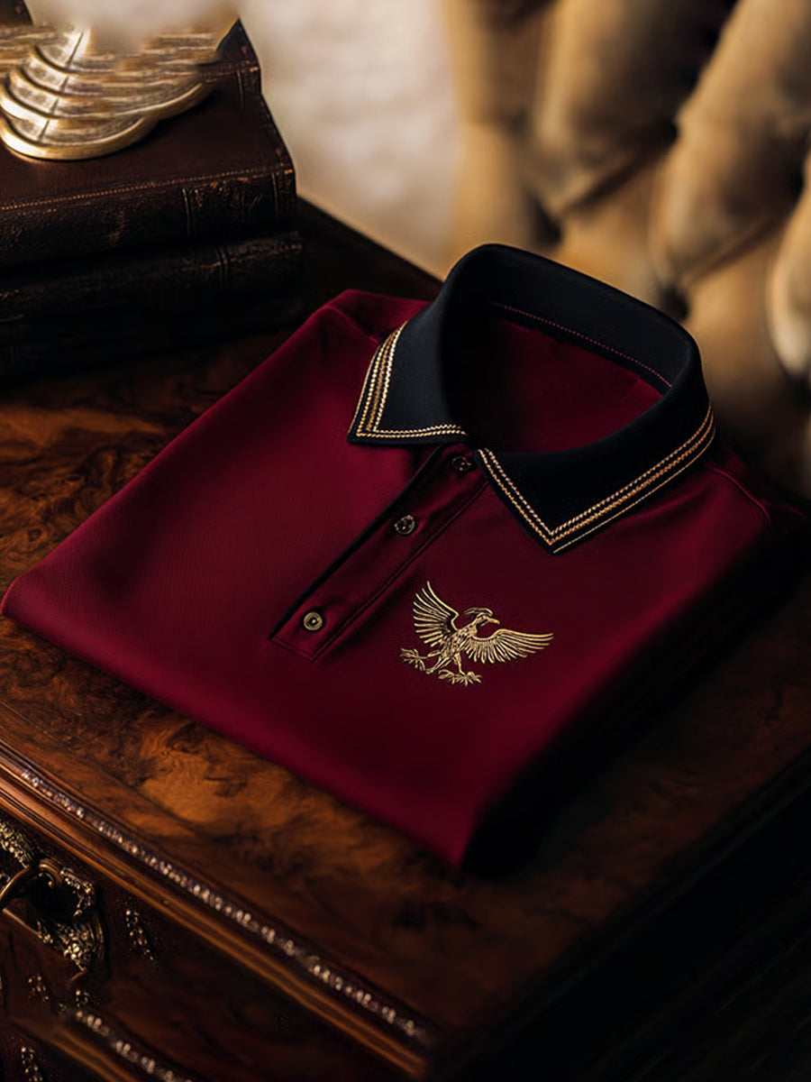 Ανδρικά Vintage διακοπές επιχειρήσεων Καθαρή πόλο πουκάμιση