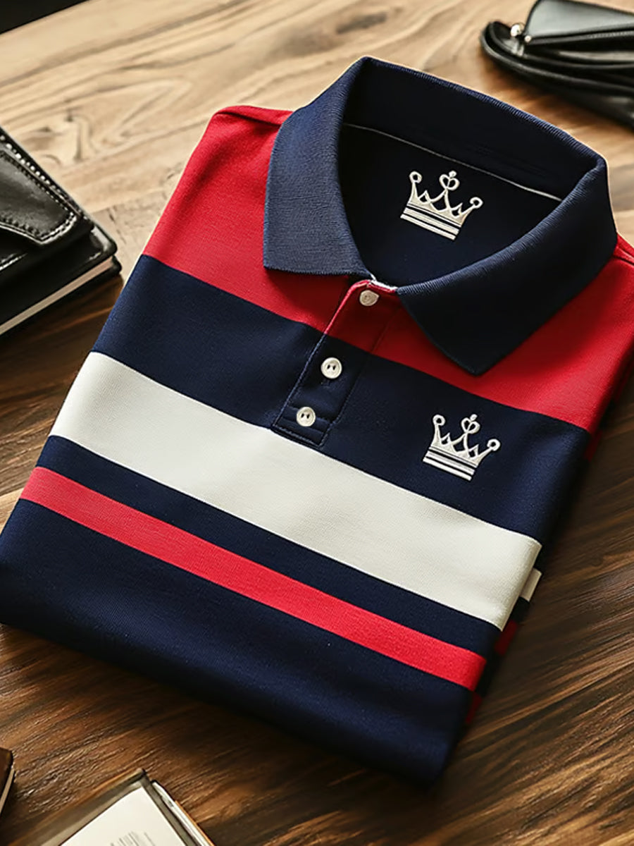 Ανδρικά Vintage διακοπές επιχειρήσεων Καθαρή πόλο πουκάμιση