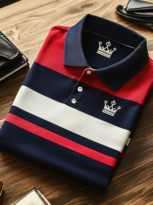 Ανδρικά Vintage διακοπές επιχειρήσεων Καθαρή πόλο πουκάμιση