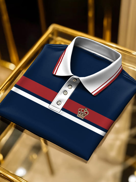 Αντρική ριγέ μινιμαλιστική πολο