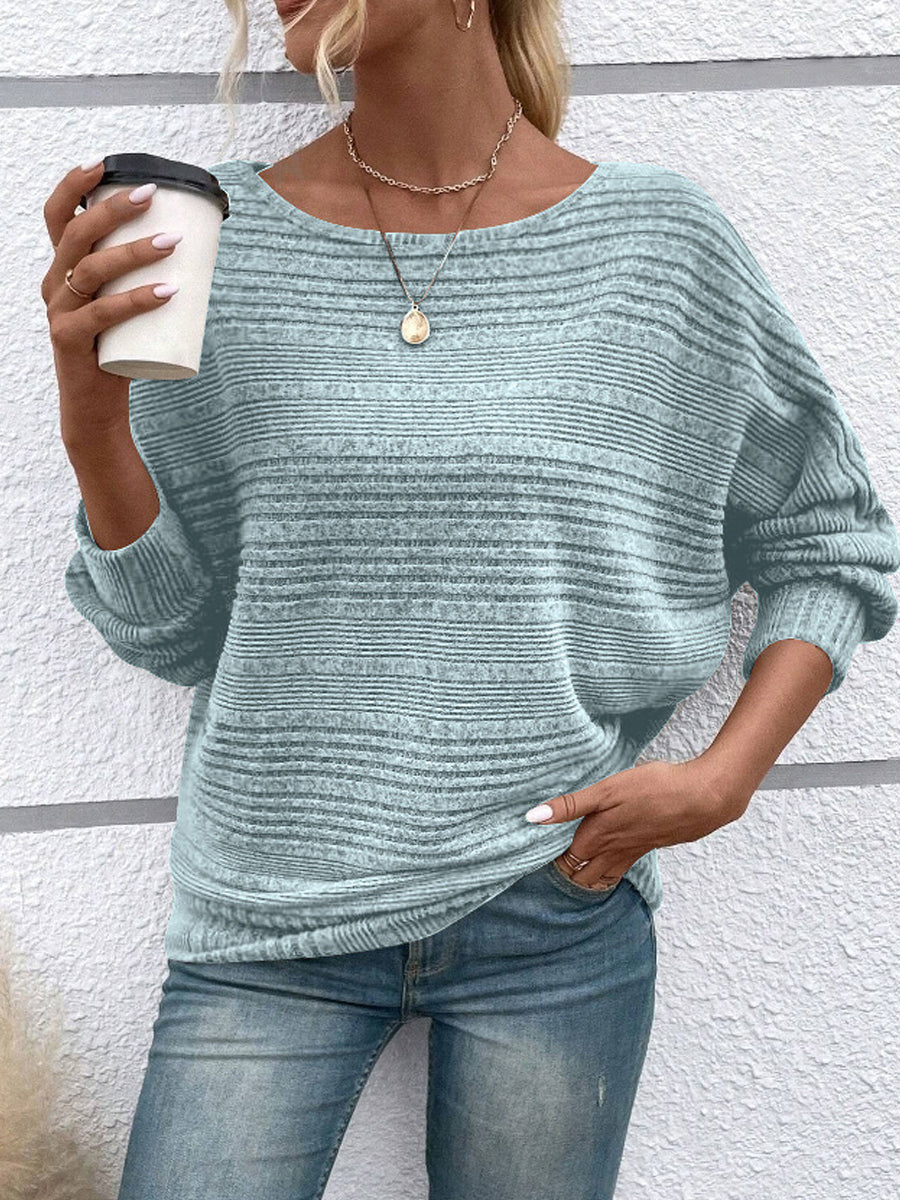 Γυναικείο Vintage-Style χαλαρωμένο-έτοιμο πλέξιμο πουλόβερς