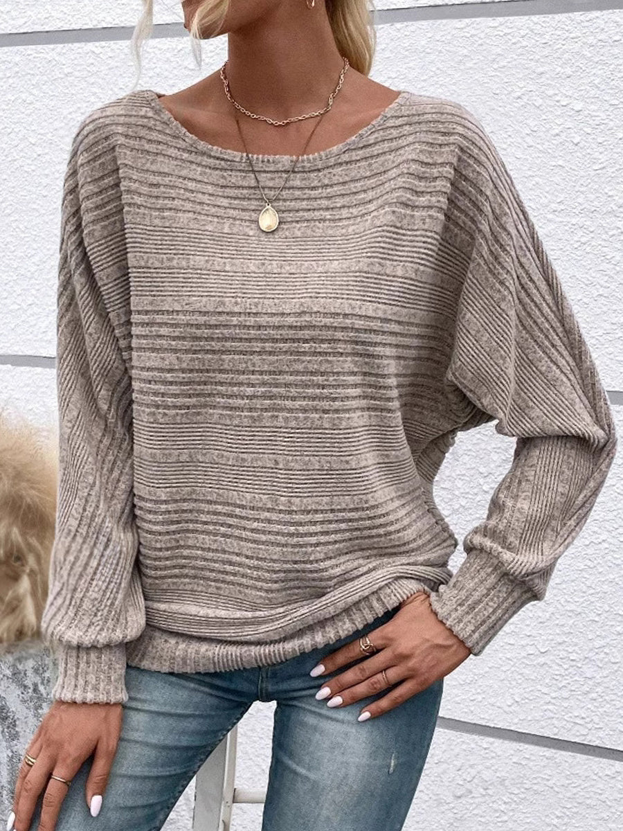 Γυναικείο Vintage-Style χαλαρωμένο-έτοιμο πλέξιμο πουλόβερς