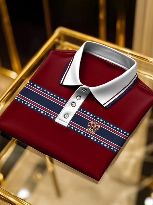 Ανδρικά αστεράκια με στριφωμένο πόλο πουκάμισα