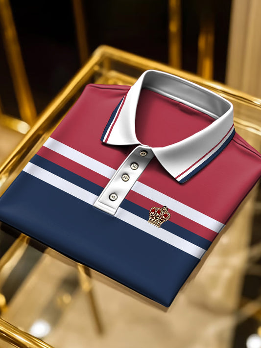 Ανδρικά Κλασικό Vintage ριγέ πουκάμισο Πόλο