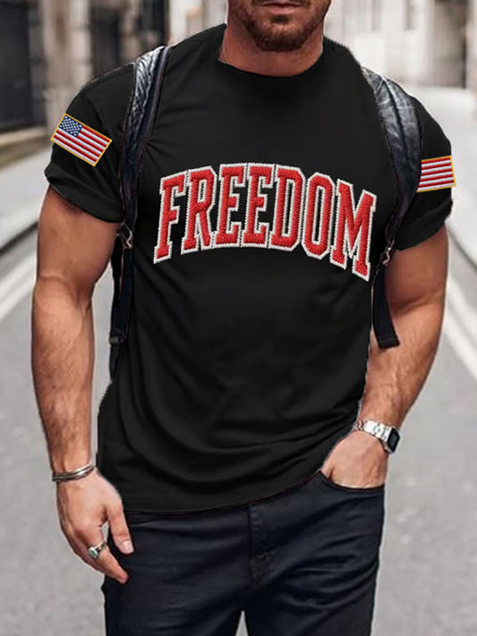 Ανδρική Εμφάνιση Charlie Kirk Αμερικανική σημαία Αναμνηστικό T-Shirt