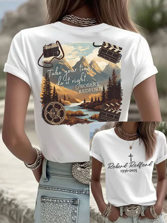 Γυναικείο αναμνηστικό μπλουζάκι "Οι θρύλοι Ποτέ πεθαίνουν"