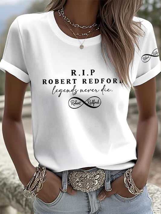 Γυναικείο αναμνηστικό μπλουζάκι "Οι θρύλοι Ποτέ πεθαίνουν"