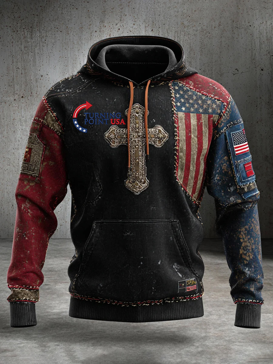 Ανδρικό τυπωμένο casual μακρυμάνικο μπλουζάκι