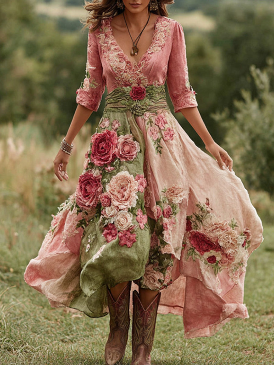 Γυναικεία άνεση ανθρωπίνης άνεση Midi φόρεμα