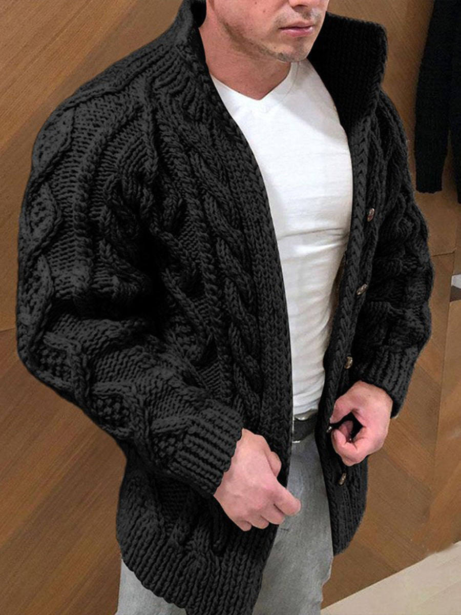 Ανδρικά ρετρο επιχειρηματικό στυλ Cardigan Jacket