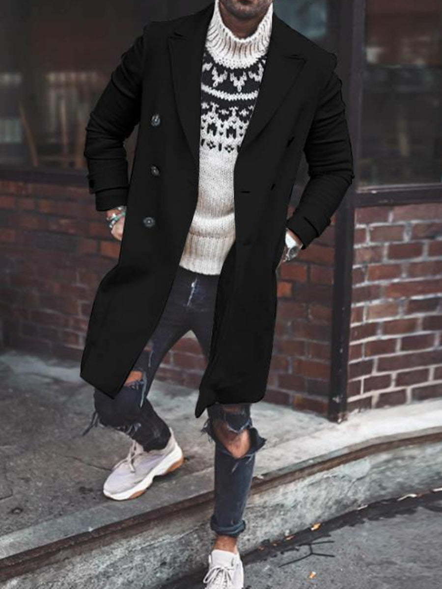 Ανδρικά ρετρο επιχειρηματικό στυλ Cardigan Jacket