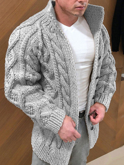 Ανδρικά ρετρο επιχειρηματικό στυλ Cardigan Jacket
