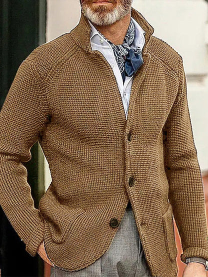 Ανδρικά ρετρο επιχειρηματικό στυλ Cardigan Jacket