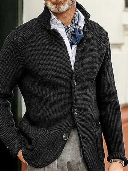 Ανδρικά ρετρο επιχειρηματικό στυλ Cardigan Jacket