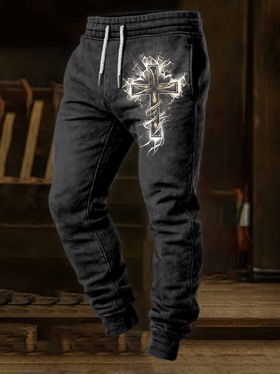 Ανδρική Πίστη Εκτύπωση Καθαρό παντελόνι