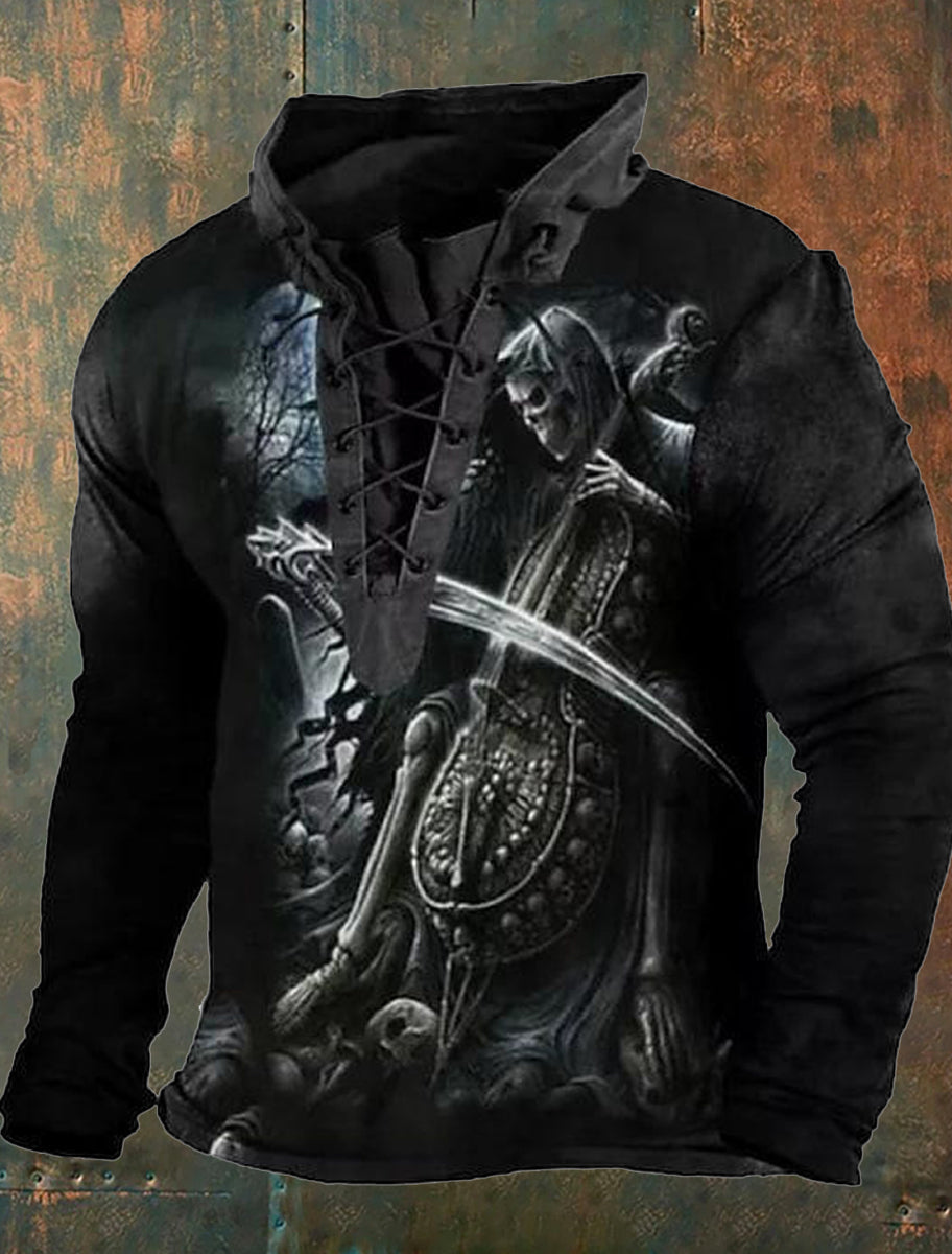 Ανδρική τέχνη εκτύπωση περιστασιακό κορυφαίο