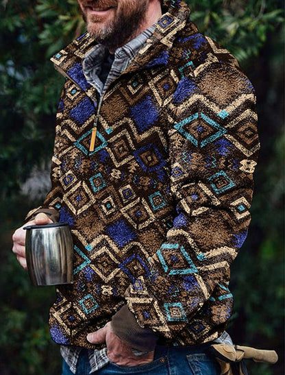 Ανδρική τέχνη εκτύπωση περιστασιακό κορυφαίο