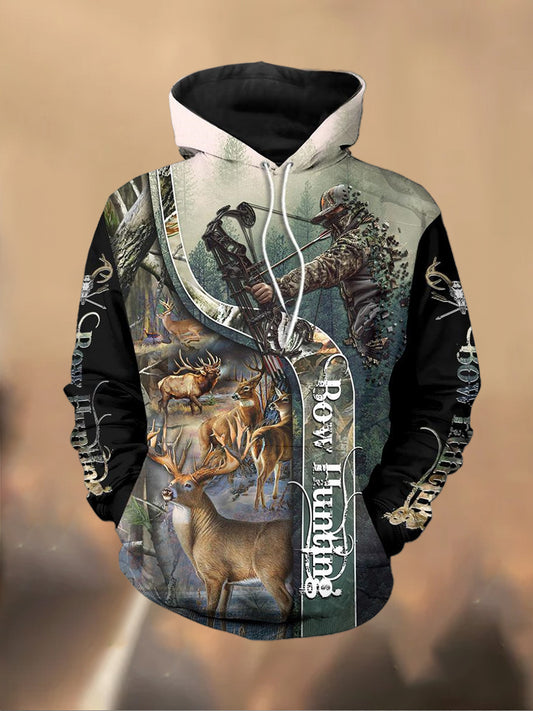 Ανδρικά Retro Τυπωμένα Καθαρό Φούτερ μπλούζα